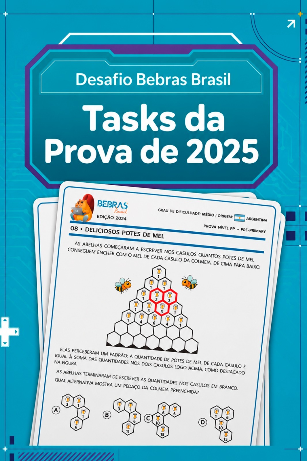Tasks da Prova de 2025 — Desafio Bebras Brasil