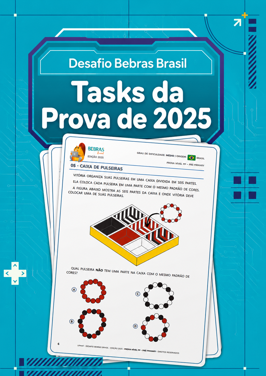 Tasks da Prova de 2025 — Desafio Bebras Brasil
